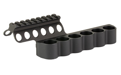 Mesa Tactical 94270 SureShell 6-Shell Carrier with Picatinny Rail, Fits Beretta 1301/A300 12GA, Black