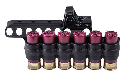 Mesa Tactical 95260 SureShell 6-Shell Polymer Carrier with RMR Reflex Mount, Fits Benelli M4 12GA, Black