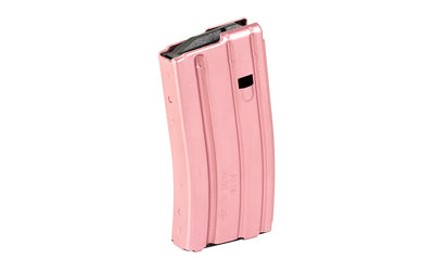 DURAMAG 2023003175CPD 20-Round .223/5.56/300BLK AR-15 Aluminum Magazine, Pink Body, Black Follower