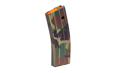 DURAMAG 30-Round AR-15 Magazine, 223 Rem/5.56 NATO, Anodized M81 Camo, Orange Follower 302300M81178CPD
