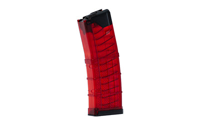 Lancer L5AWM 30-Round Magazine for AR Rifles, .223 Remington/556 NATO, Translucent Red Polymer