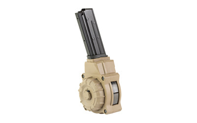ProMag Industries Five-seveN 5.7x28mm 55-Round FDE Polymer Drum Handgun Magazine DRM-A76-FDE