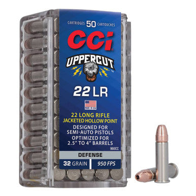 CCI Uppercut 22 LR 32 Grain JHP(Jacketed Hollow Point)
