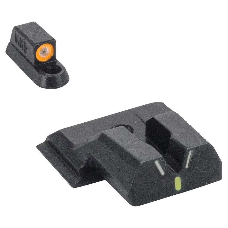 Meprolight ML41775G Hyper Bright V-Sight Pistol Set S&W M&P Shield Green Orange