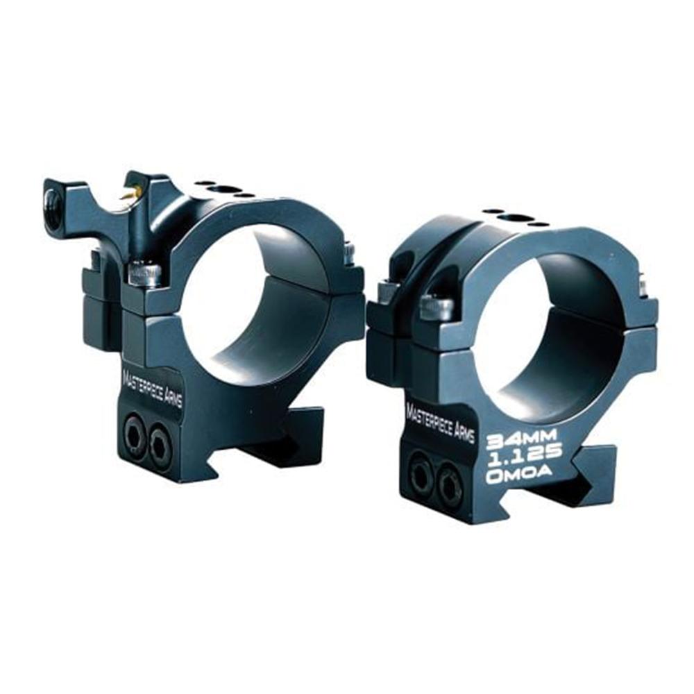 MPA Precision Scope Ring Set 34mm Med 1.06 Inch Black