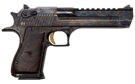 Magnum Research DE50CH Desert Eagle .50 AE 6" Color Case Hardened Pistol, Walnut Grip