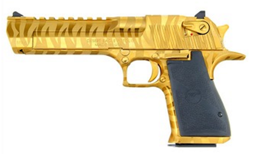 Magnum Research Desert Eagle Mark XIX .357 Magnum 6" Barrel, Titanium Gold Tiger Stripes Finish, 9+1 Capacity