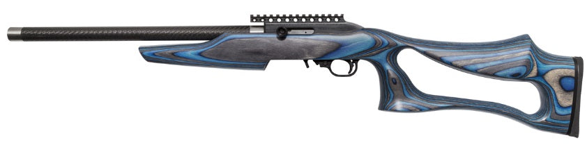 Magnum Research SSEB22G Magnum Lite SwitchBolt Full Size 22 LR 10+1 17" Black Anodized Carbon Steel/Threaded Barrel, Black w/Integral Scope Base Receiver/ Blue Fixed Thumbhole Stock, Right Hand