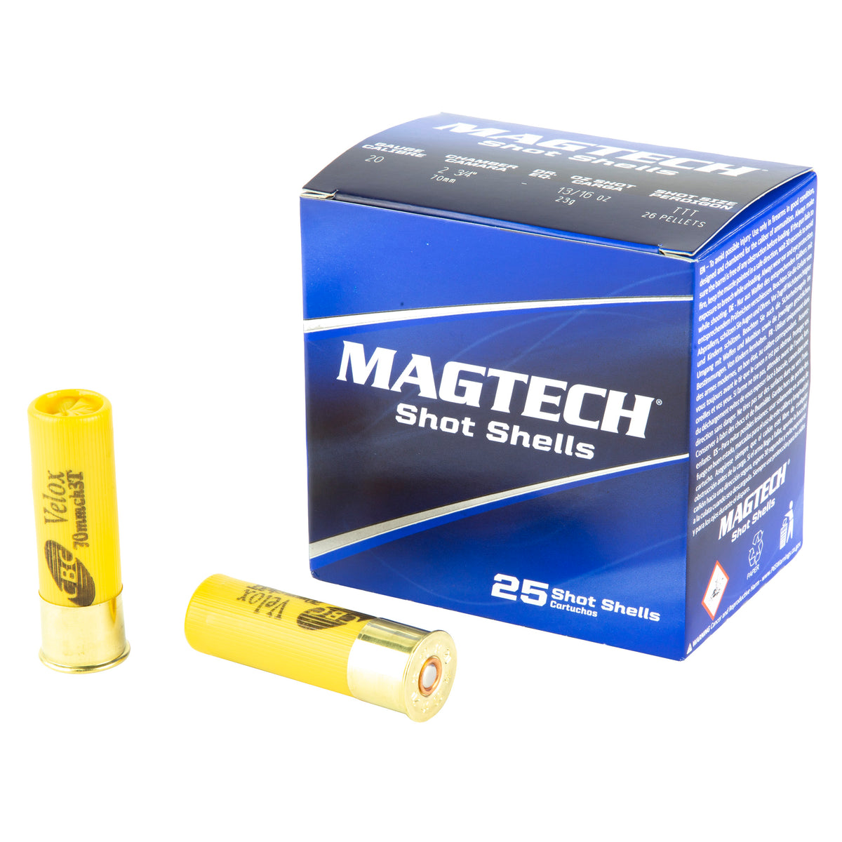 Magtech 20 Gauge 20BSA Shot Shells 754908284313 2.75" 180Gr