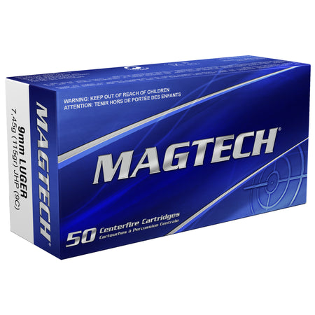 Magtech 9mm Luger/Parabellum 9C Sport Shooting Range/Training Jacketed Hollow Point JHP 115 Grain