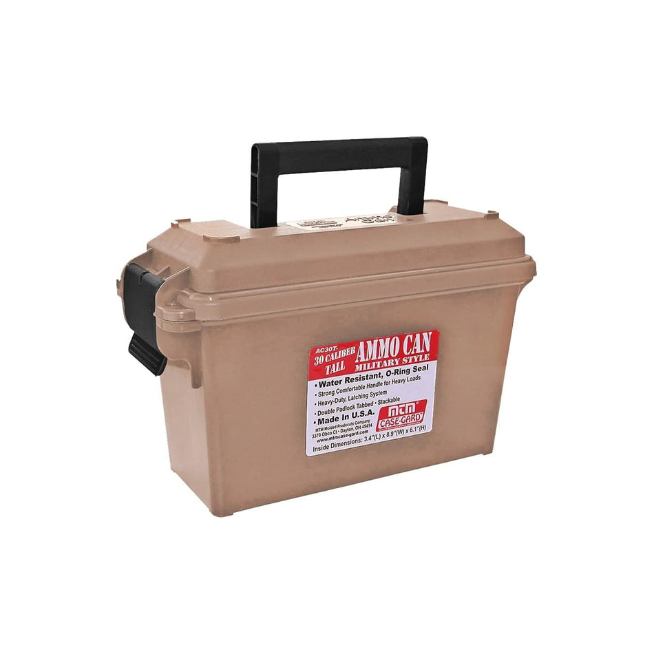 MTM Case-Gard 30 Cal Tall Ammunition Can FDE