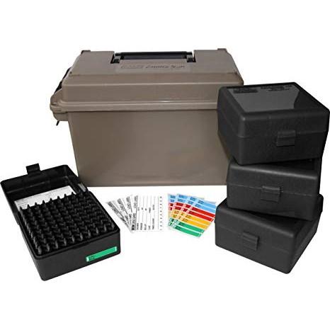 MTM .223/5.56 Ammo Can Combo AC50 with 4 RS100 Boxes Dark Earth