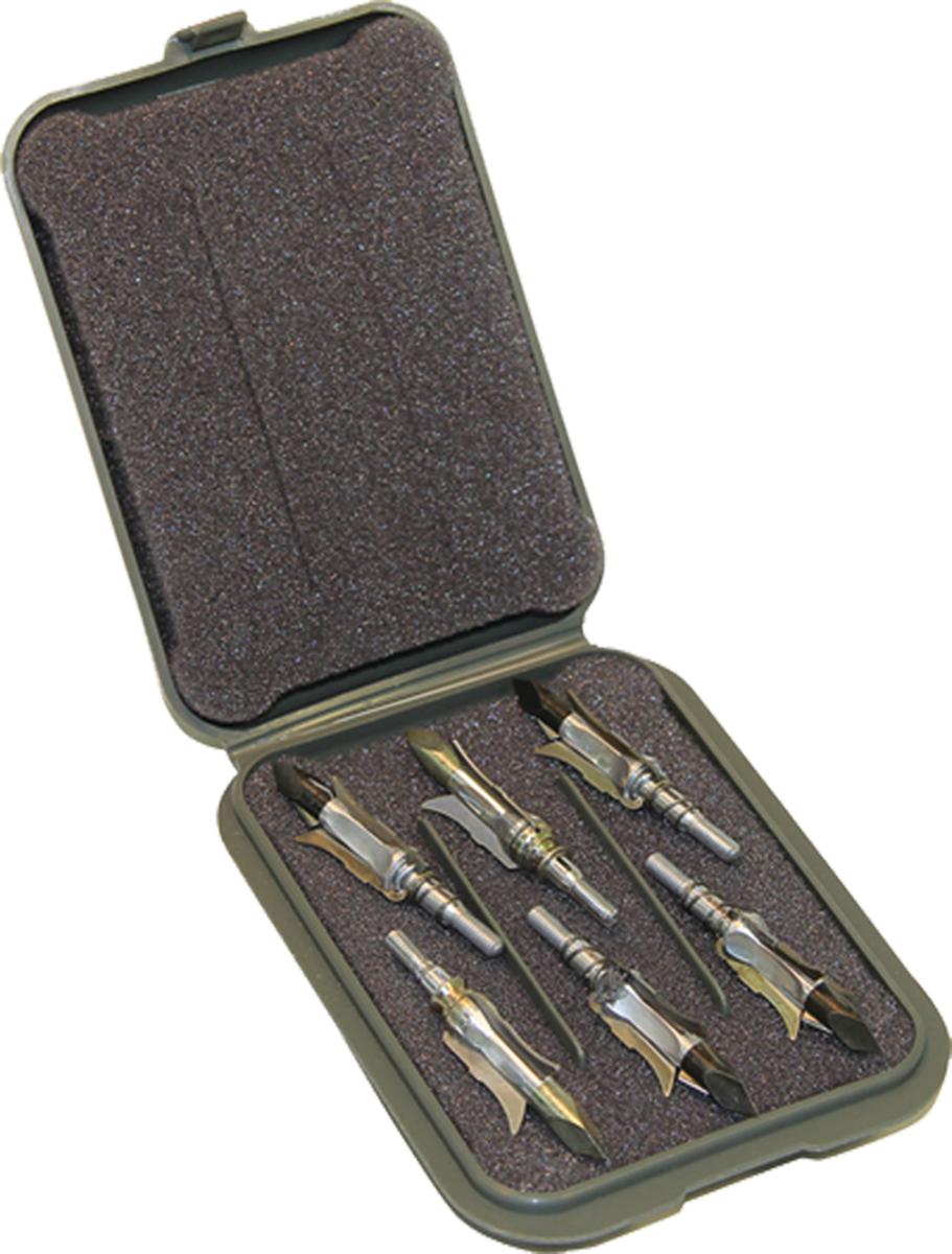 MTM Army Green Mechanical Broadhead Storage Case