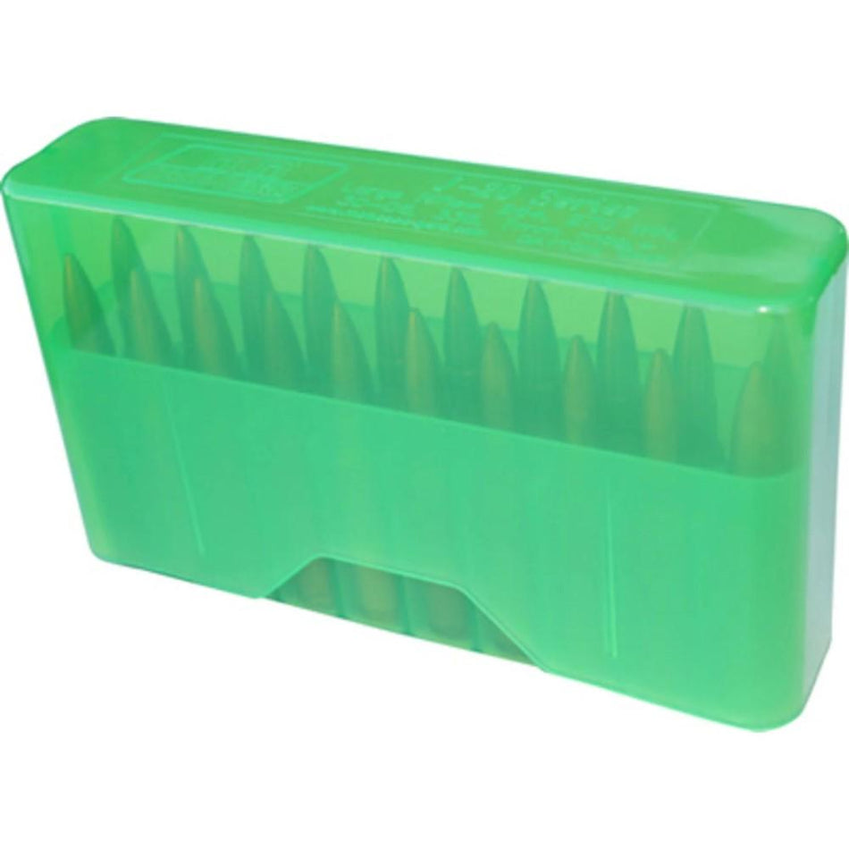 MTM Case-Gard J-20 Ammunition Storage Box .17/.223 Clear Green