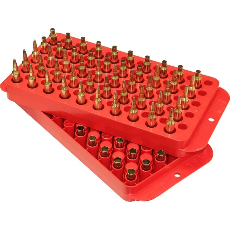 MTM Universal Loading Tray 50 Rounds Red Reloading Accessory