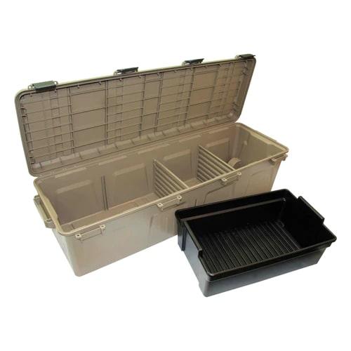 MTM Mule 81-Qt Wheeled Mobile Gear Storage Crate Dark Earth