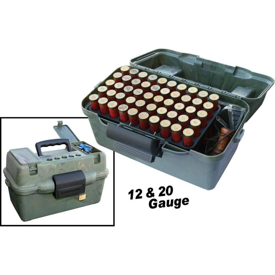 MTM SF100D Deluxe Shotshell Box 100 Rounds 12/20 Gauge Wild Camo