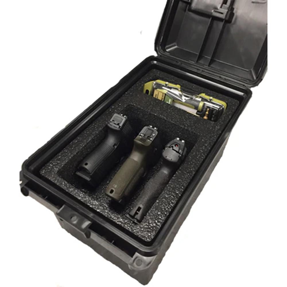 MTM Tactical 3-Handgun Pistol Storage Case Dark Earth