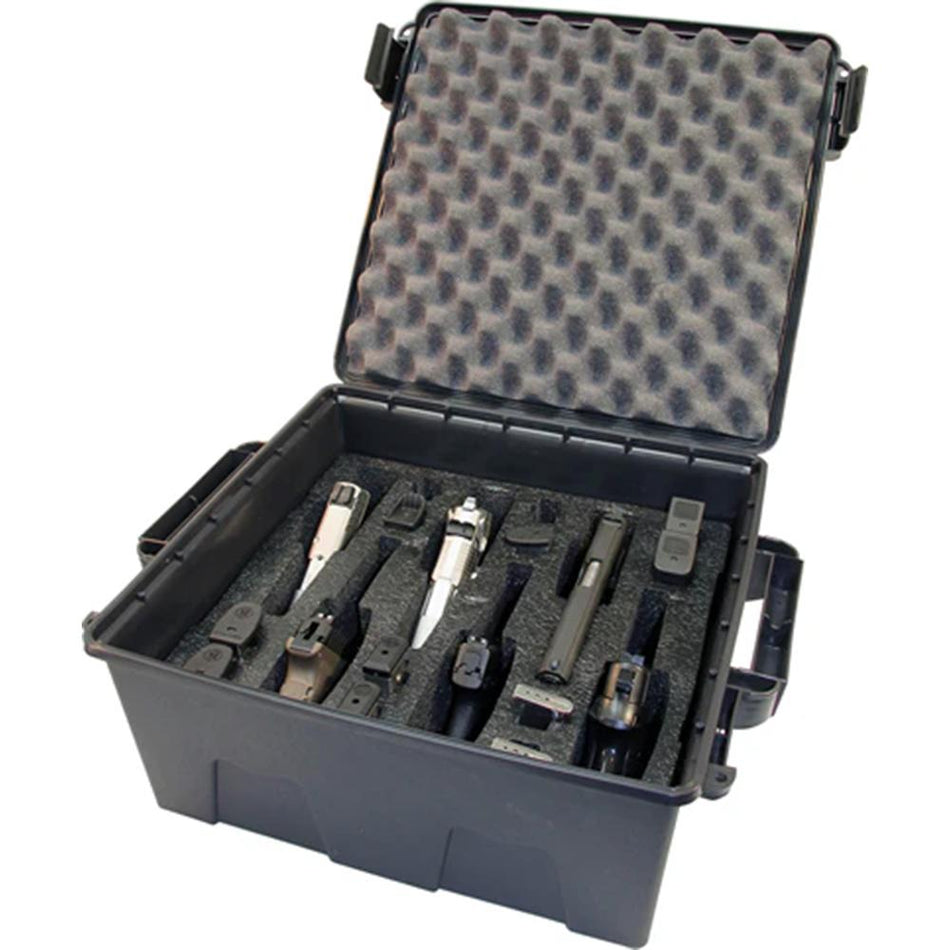 MTM Tactical 6-Handgun Pistol Case with O-Ring Seal Dark Earth