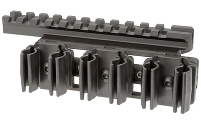 Midwest Industries MI-ORSH-1894X4 Side Saddle Shell Holder with Optic Rail, Black