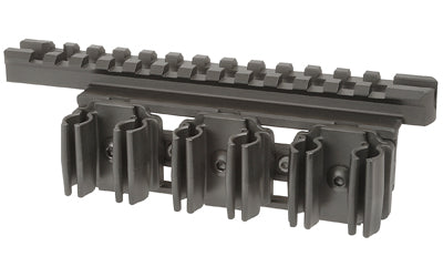 Midwest Industries MI-ORSH-1895X5 Side Saddle Shell Holder with Optic Rail, Black