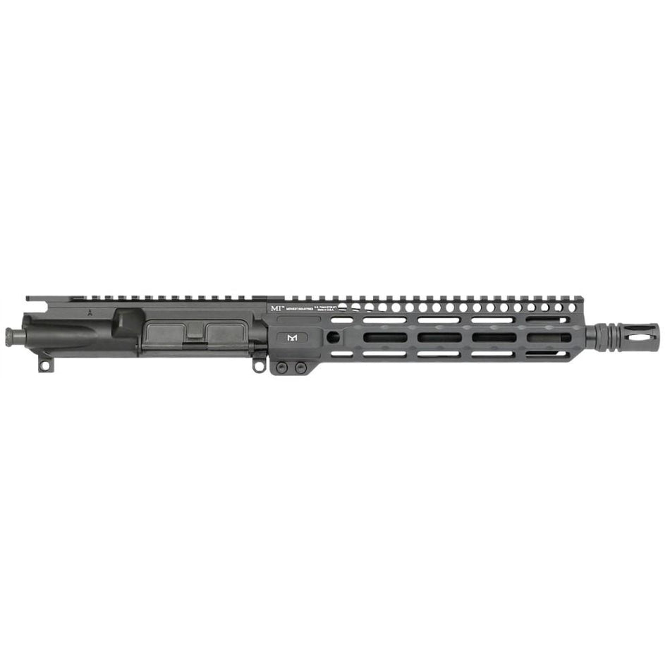 Midwest Industries 5.56 NATO 10.5 Inch Threaded Barrel Upper Receiver with MLOK Handguard Black