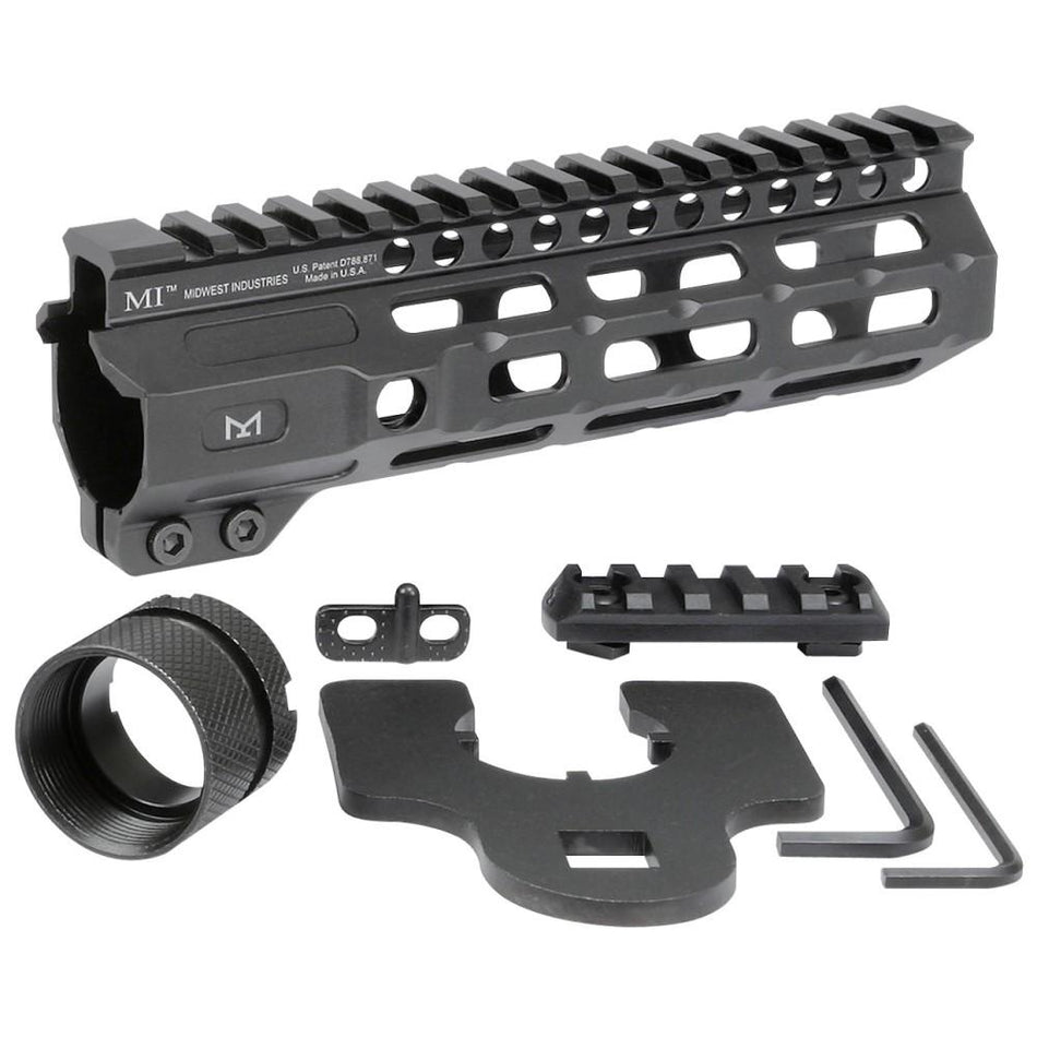 Midwest Industries 7" Free Float Combat Rail M-LOK Handguard Black
