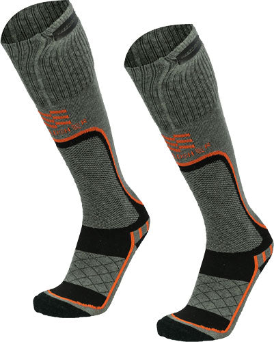 Mobile Warming Premium 2.0 Merino Heated Socks for Men Gray Size XL