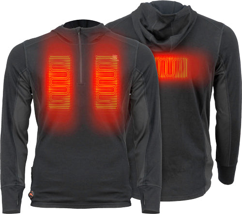 Mobile Warming Merino Heated Shirt for Men Black Size Large
