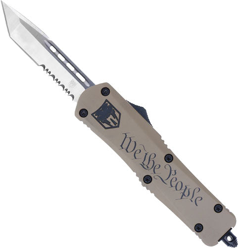 CobraTec Medium FS3 Out The Front We The People 3" Serrated Tanto Blade