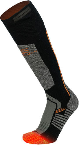 Mobile Warming Pro Merino Heated Socks for Men Gray Size XL