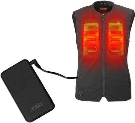 Mobile Warming Peak Heated Vest for Men and Women Black Medium
