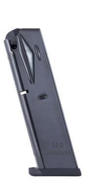 Mec-Gar Beretta 92FS M9 Flush Fit Blued Pistol Magazine 9mm 10rd