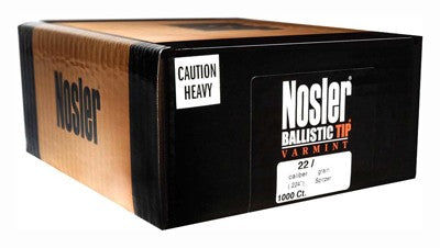 Nosler Ballistic Tip Varmint Component Bullets 22 Cal .224 50gr 1000ct