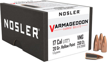 Nosler Varmageddon FBHP Component Bullets 17 Cal .172 20gr 250ct