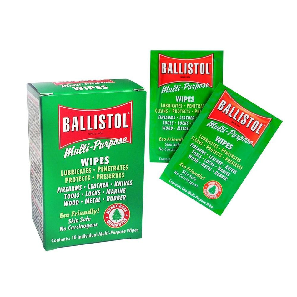 Ballistol Multi-Purpose Lubricant Wipes - 10 Count