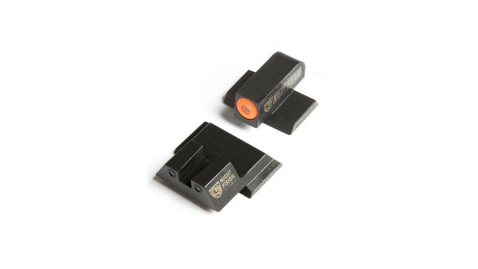 Night Fision S&W M&P Night Sight Set with Orange Front and Black U-Notch Rear