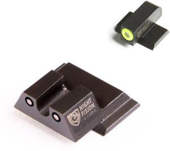 Night Fision S&W M&P Tritium Night Sights – Yellow Front, Black U-Notch Rear, Excludes Shield