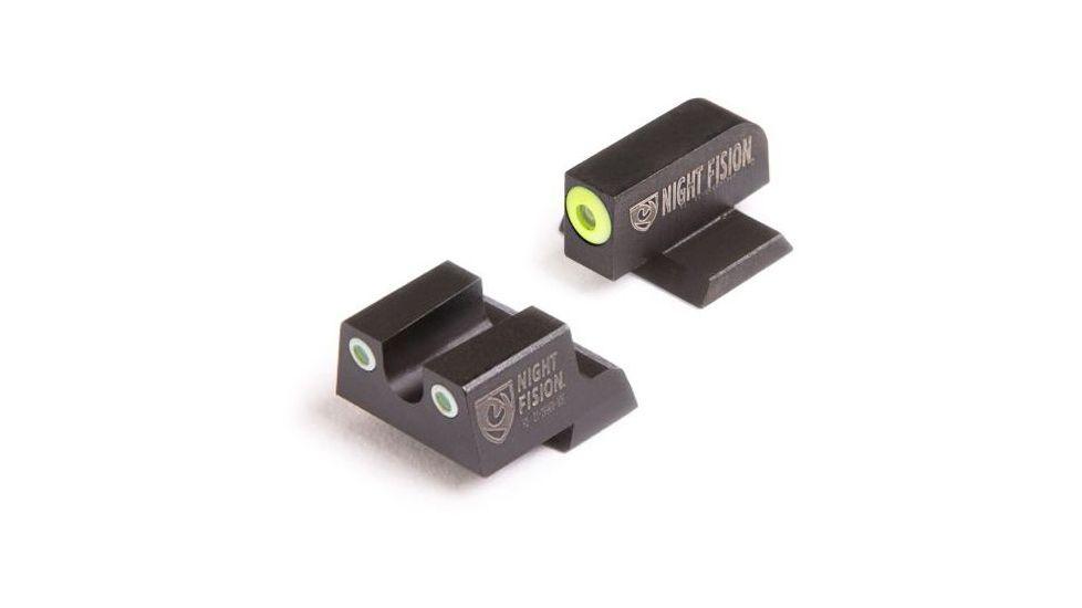 Springfield XD Perfect Dot NS Set w/Yellow Front and Black Square Rear