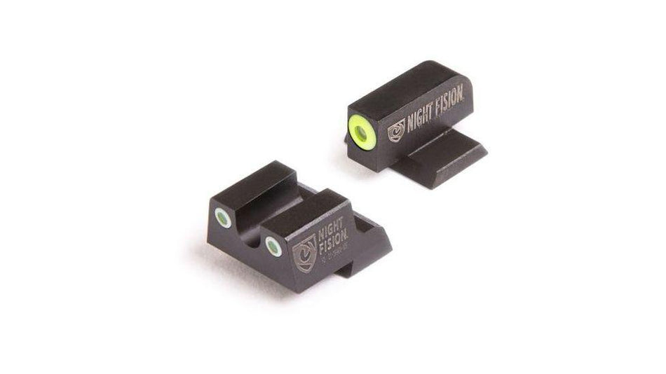 Springfield XD Perfect Dot NS Set w/Yellow Front and Black Square Rear