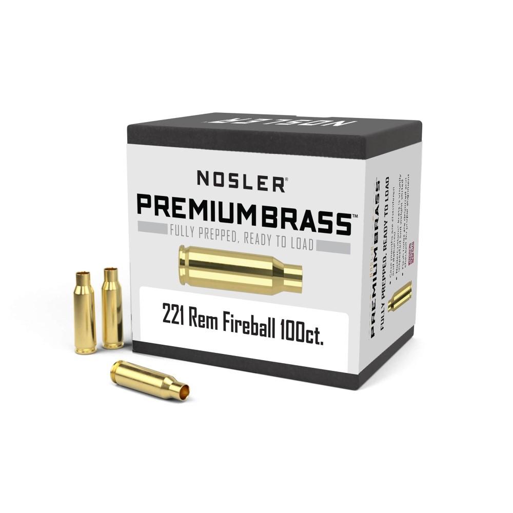 Nosler .221 Fireball Unprimed Brass Rifle Cartridge Cases 100ct