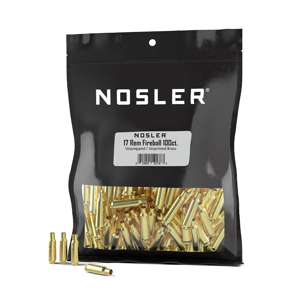 Nosler .17 Rem Fireball NOS HS Unprimed Brass Rifle Cases 100/ct Bulk