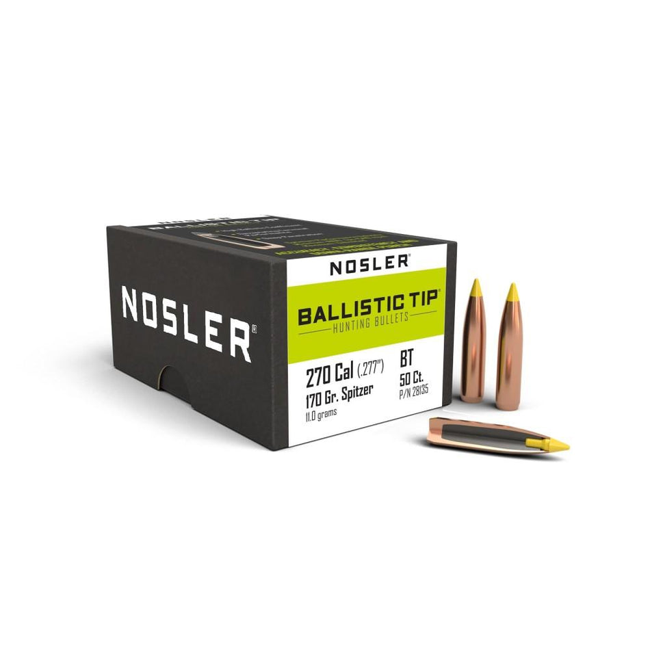 Nosler 170 Grain Ballistic Tip SP .270 Caliber Bullets 50ct