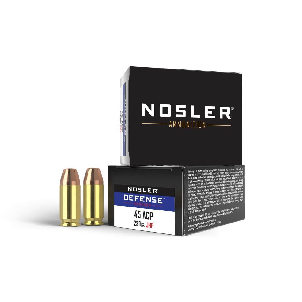 Nosler .45 ACP/Auto 39645 Defense Bonded Performance Jacketed Hollow Point 230 Grain