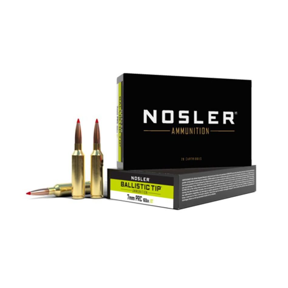 Nosler 7mm PRC Rifle Ammo  Ballistic Tip PolyTip 160 grain 