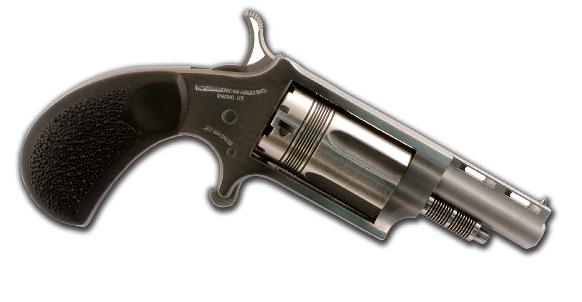 North American Arms 22MCTW Wasp Combo, 22 LR/22 WMR, 5-Shot, 1.63" Vent Rib Stainless Barrel