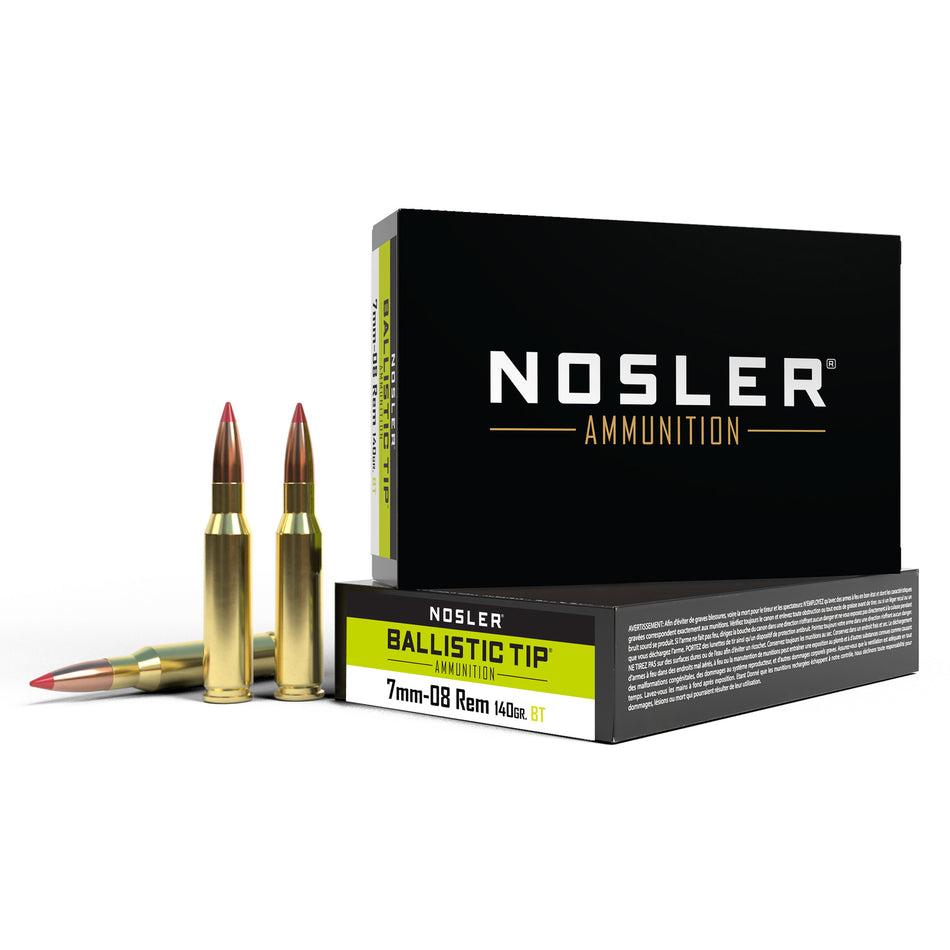 Nosler 7mm-08 Remington 40059 Ballistic Tip Spitzer Ballistic Tip 140 Grain