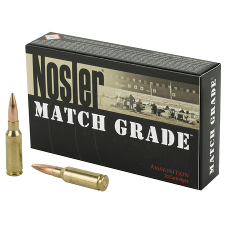 Nosler 6.5mm Grendel 44501 Custom Competition Match Grade Custom Competition Hollow Point Boat Tail 123 Grain