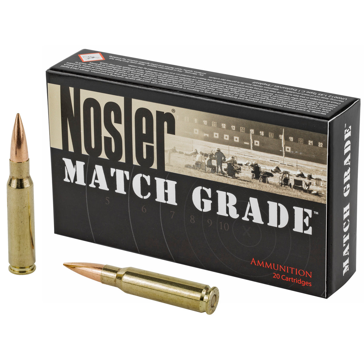 Nosler .308 Win / 7.62x51mm 60132 Match Grade RDF Hollow Point Boat Tail 175 Grain