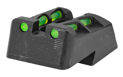 Hi-Viz SF2109 Springfield Armory 1911 LiteWave Rear Sight, Interchangeable Green, Red and Black LitePipes, Factory Height